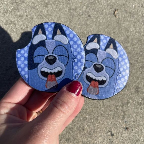 Bluey Car Coaster Set | Bluey Coaster Set | Bluey Car Accessories - Picture 5 of 14